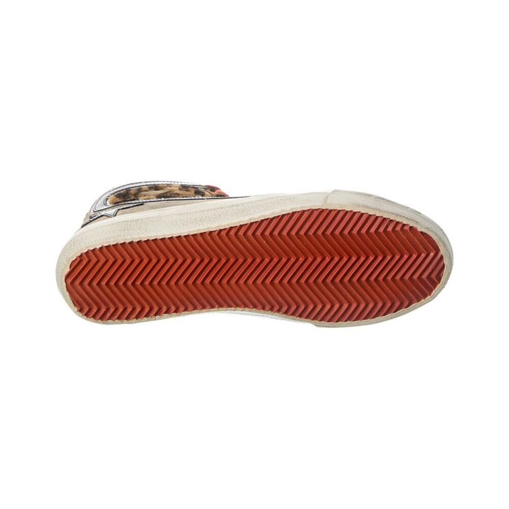 Golden Goose Slide Haircalf & Suede Sneaker, Brown - Picture 4 of 5
